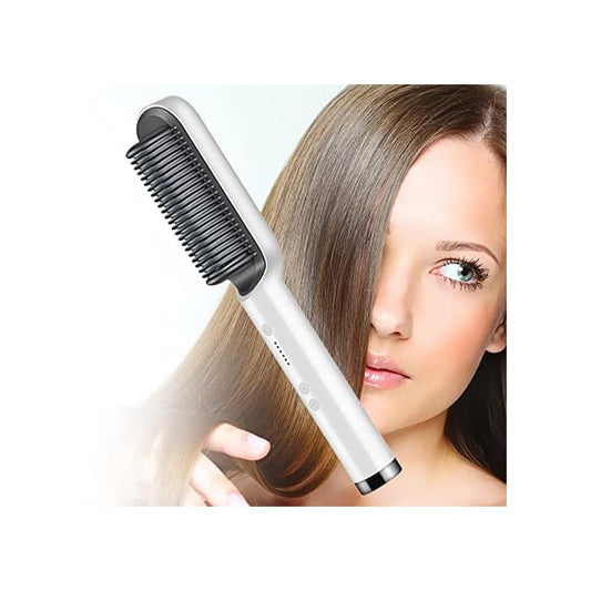 Hair Straight & Curly Comb Brush 5 Levels Heat - Free Delivery