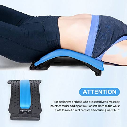 Multi Level Back Stretching Device, Support Stretcher Spinal, Lower & Upper Muscle Pain - Free Delivery