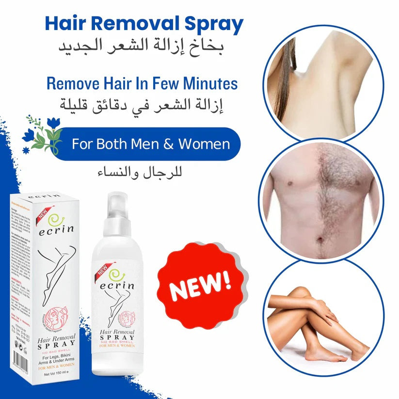 Original ECRIN Quick and Painless Hair Removal Spray - Free Delivery
