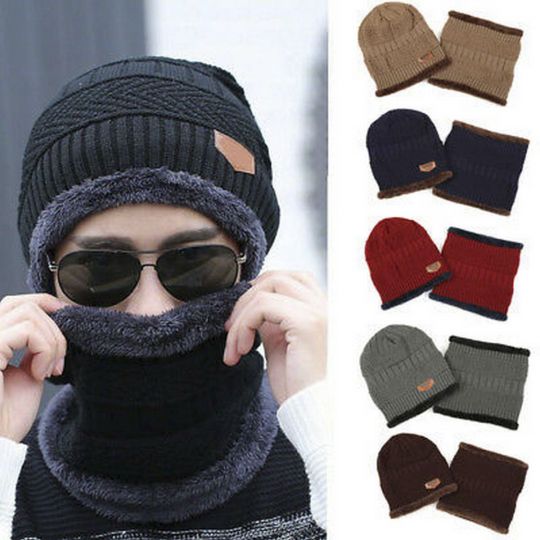 Skull Cap & Face Over Winter Hot Skull Cap & Face Cover Knitted - Free Delivery